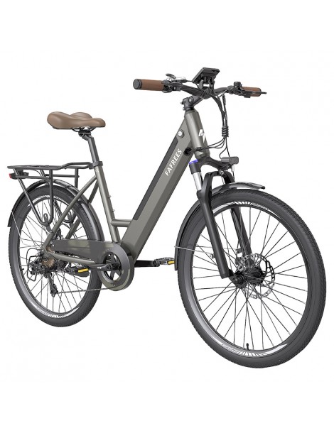 FAFREES F26 Pro 26'' E-Bike da città passo-passo 25 Km/h Motore 250W 36V 10Ah Batteria incorporata rimovibile-Grigio Lightning offer