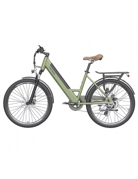 FAFREES F26 Pro 26'' E-Bike da città passo-passo 25 Km/h Motore 250W 36V 10Ah Batteria incorporata rimovibile-Verde Nuovi prodotti
