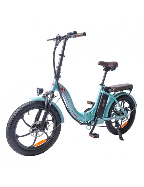 FAFREES F20 Pro 20 pollici Pneumatici Bicicletta Elettrica Pendolare Pieghevole 36V 18Ah Batteria al Litio 250W - Azzurro Bestseller