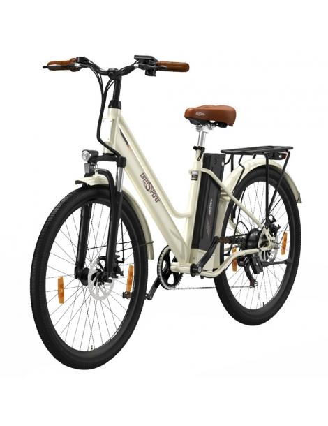 ONESPORT OT18-3 Bicicletta elettrica City pneumatici da 26*2.35 pollici motore da 250W batteria da 36V 14.4Ah - Bianco Comprane uno, ottenene uno gratis