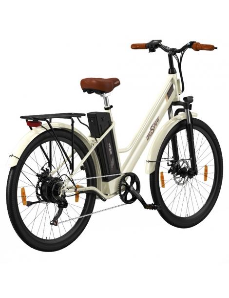 ONESPORT OT18-3 Bicicletta elettrica City pneumatici da 26*2.35 pollici motore da 250W batteria da 36V 14.4Ah - Bianco Comprane uno, ottenene uno gratis