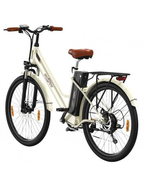 ONESPORT OT18-3 Bicicletta elettrica City pneumatici da 26*2.35 pollici motore da 250W batteria da 36V 14.4Ah - Bianco Comprane uno, ottenene uno gratis