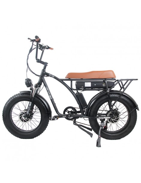 GOGOBEST GF750 Bicicletta elettrica motore 1000W*2 batteria 48V 17.5Ah freno a disco meccanico - nero Offerte speciali
