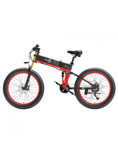 BEZIOR X-PLUS Bicicletta elettrica 1500W Motore 48V 17.5Ah Batteria - Rosso Enormi risparmi