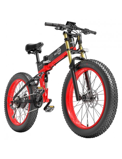 BEZIOR X-PLUS Bicicletta elettrica 1500W Motore 48V 17.5Ah Batteria - Rosso Enormi risparmi