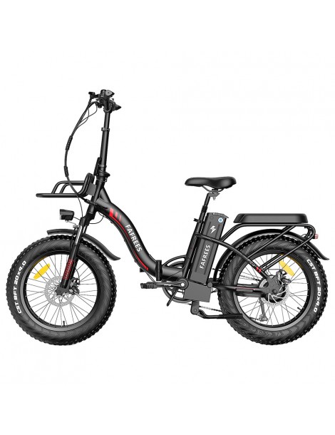 FAFREES F20 Max 20*4 Fat Inch Tire Bicicletta elettrica pieghevole - Motore brushless da 500W e batteria al litio da 18Ah - Nero ACQUISTA ORA