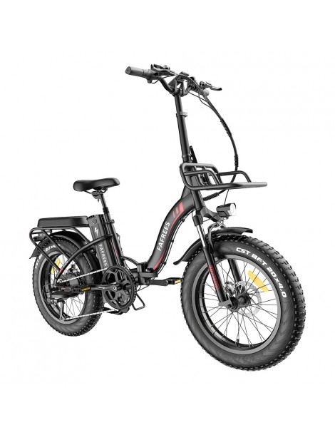 FAFREES F20 Max 20*4 Fat Inch Tire Bicicletta elettrica pieghevole - Motore brushless da 500W e batteria al litio da 18Ah - Nero ACQUISTA ORA