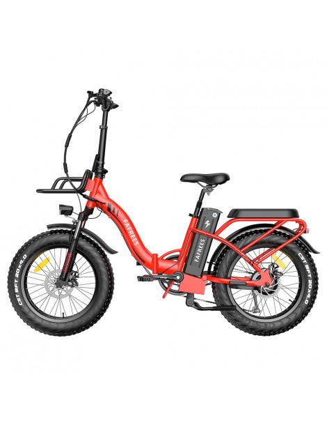 FAFREES F20 Max 20*4 Fat Inch Tire Bicicletta elettrica pieghevole - Motore brushless da 500W e batteria 18Ah - Rosso Ultimi due giorni