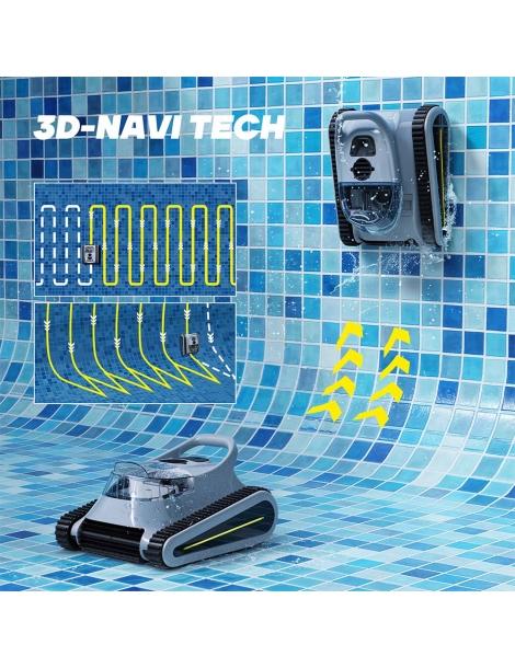 Seauto Crab Robot Piscina aspirazione 45000Pa arrampicata sulle pareti promemoria LED/vocale Discount Store per i nuovi prodotti