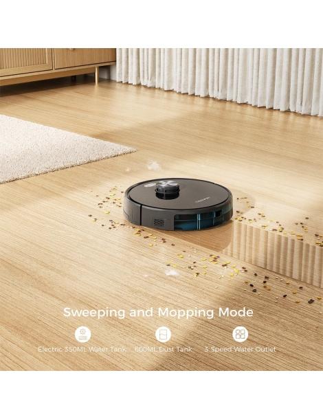 Tesvor S5 Robot Aspirapolvere 3 in 1 Aspirazione Mopping Spazzare 3000Pa Aspirazione Navigazione LiDAR - Nero Enormi sconti