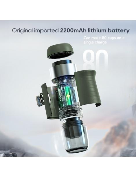 HiBREW H4B Caffettiera portatile senza fili 3 in 1 pressione 15 bar batteria ricaricabile 2200 mAh Italia