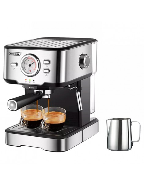 HiBREW H5 1050W Macchina da caffè 20 Bar Semi-Auto Cappuccino Espresso Capacità 1 5L Display temperatura Nuovo