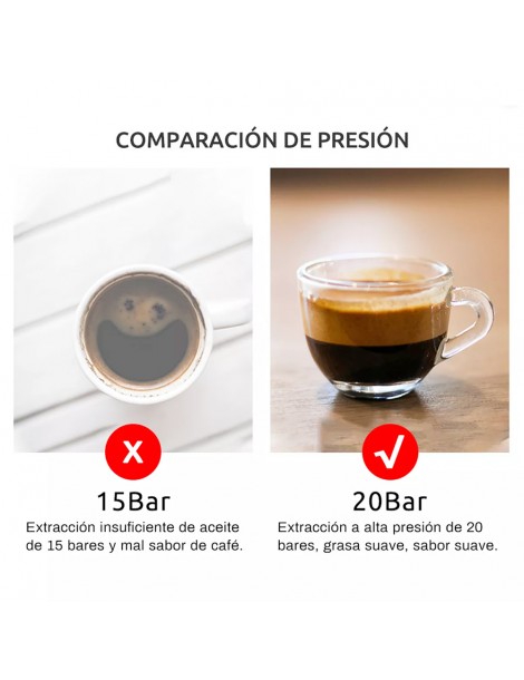 HiBREW H5 1050W Macchina da caffè 20 Bar Semi-Auto Cappuccino Espresso Capacità 1 5L Display temperatura Nuovo