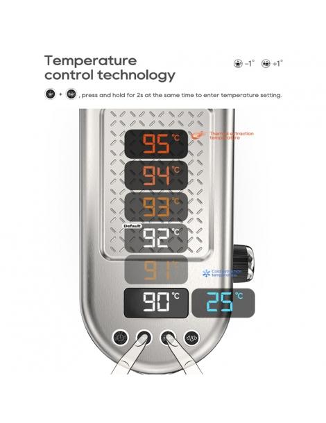 HiBREW H10B Macchina per caffè espresso pressione di estrazione 20 bar temperatura e volume della tazza regolabili - Argento Qualità Garantita
