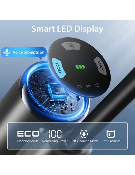 Maircle F1 Aspirapolvere lavapavimenti aspirazione 16kPa autonomia 35min display LED autopulizia - Grigio Prezzo Ridotto