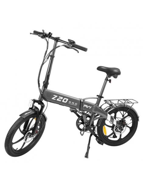 PVY Z20 Pro 20*2.3 pollici bicicletta elettrica pieghevole motore mozzo 500W batteria 10.4Ah 25 km/h 80-100km - Grigio Vendita calda