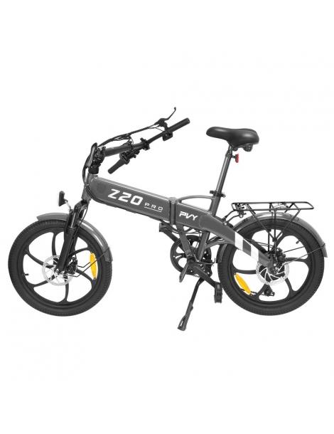 PVY Z20 Pro 20*2.3 pollici bicicletta elettrica pieghevole motore mozzo 500W batteria 10.4Ah 25 km/h 80-100km - Grigio Vendita calda