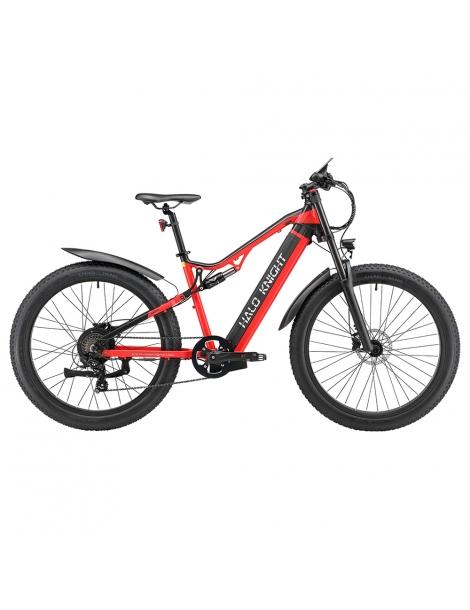 Halo Knight H03 MTB Bicicletta elettrica motore 1000W batteria 48V 19.2Ah pneumatico 27.5*3.0 pollici - Rosso Online Outlet