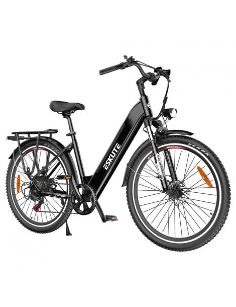 ESKUTE ES-26-LJ Bicicletta elettrica motore Bafang da 250W batteria da 36V 20Ah 26 x 1 75 pollici - Nero Offerte giornaliere