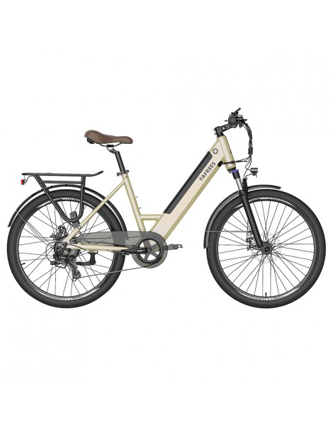 FAFREES F26 Pro 26'' E-Bike da città passo-passo 25 Km/h Motore 250W 36V 10Ah Batteria incorporata rimovibile-Oro Enormi risparmi