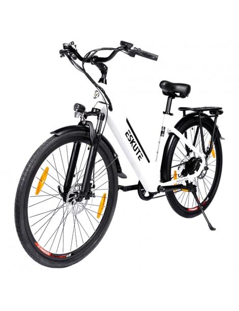 ESKUTE ES-28-SDXK Bicicletta elettrica motore da 250W batteria da 36V 20Ah pneumatici da 28*1.75 pollici - Bianco Prezzo basso