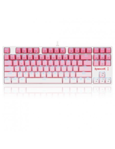 K576W-GP DAKSA TKL Tastiera meccanica cablata 87 tasti Gradient PBT Keycap Red Switch - Rosa Black Friday Prezzi