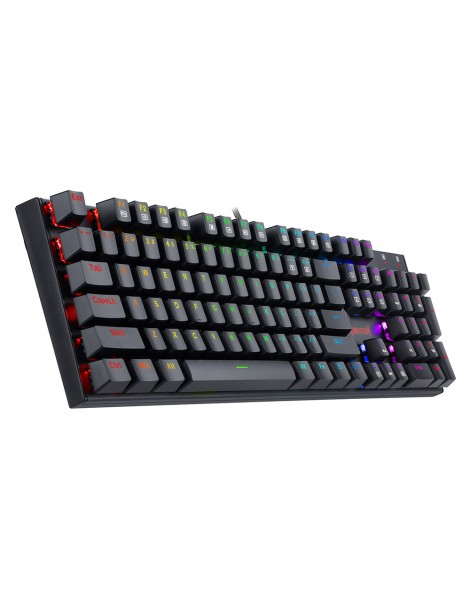 Tastiera meccanica cablata a 104 tasti K565-RGB Retroilluminazione RGB Layout USA Base in alluminio Interruttore rosso - Nero In vendita