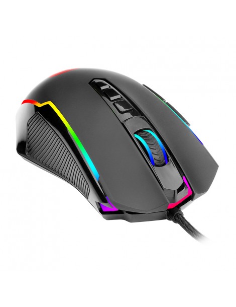 Redragon Mouse da gioco cablato M910-K RGB 8000 DPI 9 pulsanti programmabili con pulsante di fuoco rapido Italy