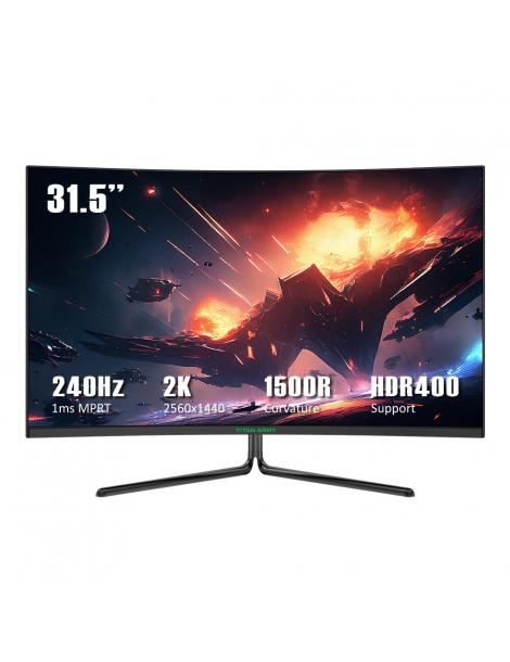 TITAN ARMY C32C1S Monitor da gioco da 31 5 pollici risoluzione 2K frequenza di aggiornamento 240 Hz curvatura 1500R Promozione