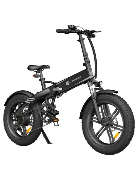 ADO A20F Bestia pieghevole E-bike 250W DC Brushless Motore 25km/h 36V 14.5Ah Batteria 20*4.0 Pneumatici Sensore di coppia-Nero Consegna Veloce