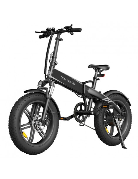 ADO A20F Bestia pieghevole E-bike 250W DC Brushless Motore 25km/h 36V 14.5Ah Batteria 20*4.0 Pneumatici Sensore di coppia-Nero Consegna Veloce