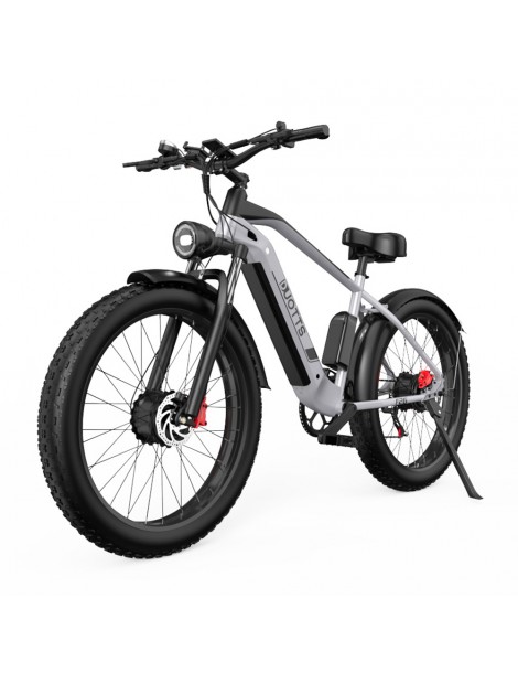 DUOTTS F26 26*4.0 Inch Bicicletta elettrica con pneumatici grassi doppio motore 750W*2 batteria LG 17.5Ah - Argento Shopping Online