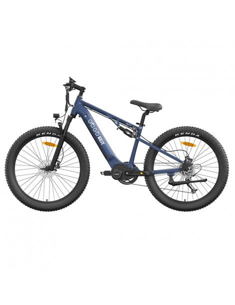 GOGOBEST GM27 Bicicletta elettrica 48V 350W Motore centrale Freno a disco idraulico - Blu Presa