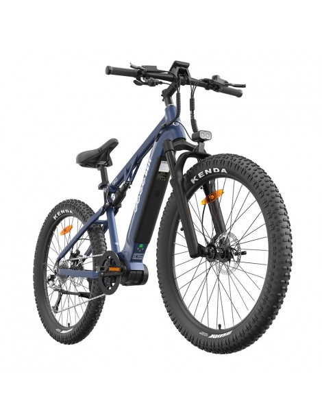 GOGOBEST GM27 Bicicletta elettrica 48V 350W Motore centrale Freno a disco idraulico - Blu Presa