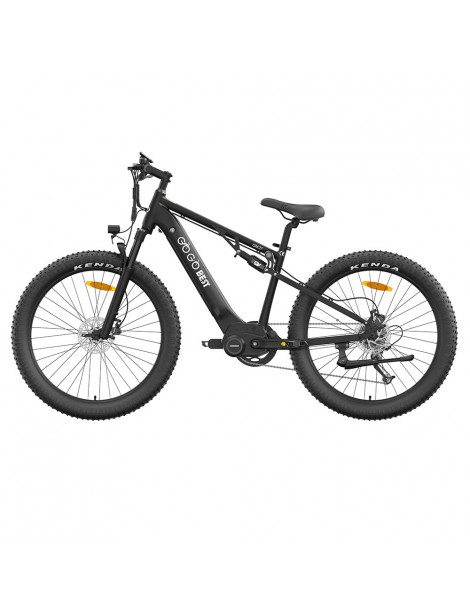 GOGOBEST GM27 Bicicletta elettrica 48V 350W Motore centrale Freno a disco idraulico - Nero Sconto