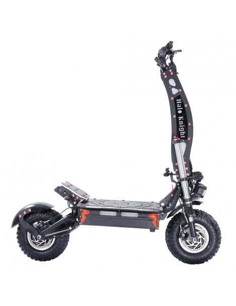 Halo Knight T107 Max 14 pollici Off-Road Pneumatici Scooter elettrico pieghevole 2*4000W Motori 72V 50Ah Batteria Offerta
