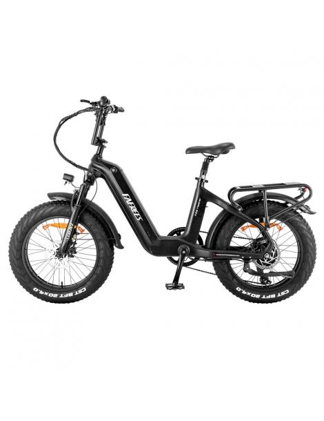FAFREES F20 Master E-bike 20*4.0 pollici pneumatico 500W trazione posteriore 25km/h velocità massima-Nero Vendite Flash