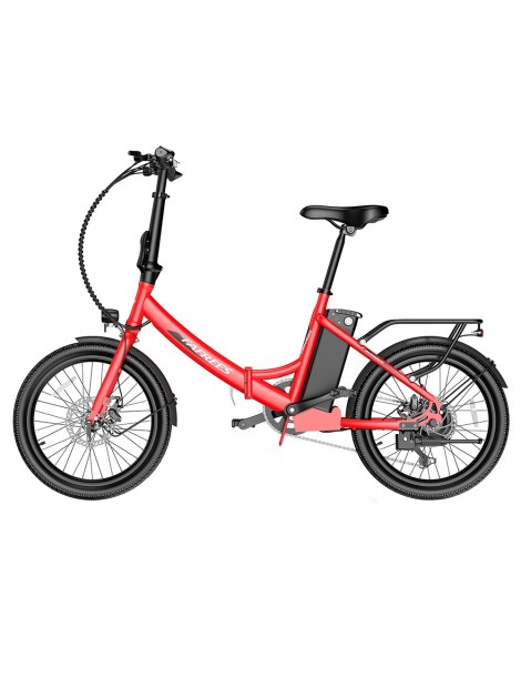 FAFREES F20 Light 20*1.95'' Pneumatico Bicicletta elettrica pieghevole da città motore 48V 250W batteria 14.5Ah - Rosso Nuova
