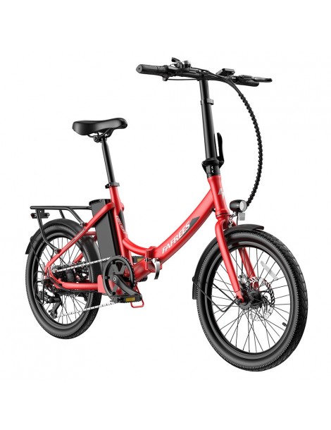 FAFREES F20 Light 20*1.95'' Pneumatico Bicicletta elettrica pieghevole da città motore 48V 250W batteria 14.5Ah - Rosso Nuova