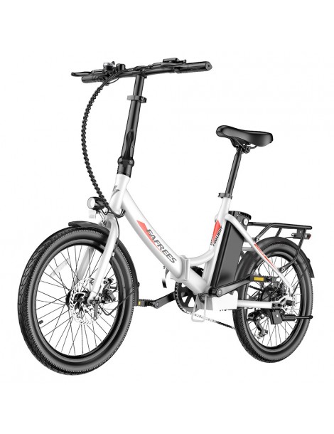 FAFREES F20 Light 20*1.95'' Pneumatico Bicicletta elettrica pieghevole da città motore 48V 250W batteria 14.5Ah - Bianco Comprare a buon mercato