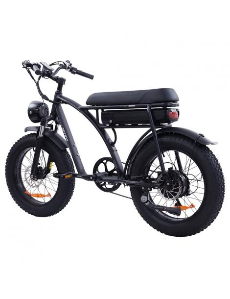 BEZIOR XF001 Plus Bicicletta elettrica pneumatico 20*4.0in motore 48V 1000W velocità massima 45km/h 17.5Ah - Nero Opaco Grande vendita