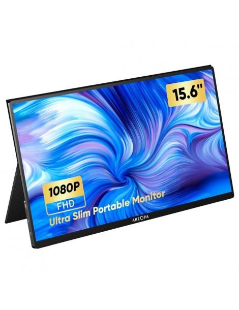 ARZOPA 15 6" Monitor portatile 1920*1080 frequenza di aggiornamento 60Hz Offerta Pasqua