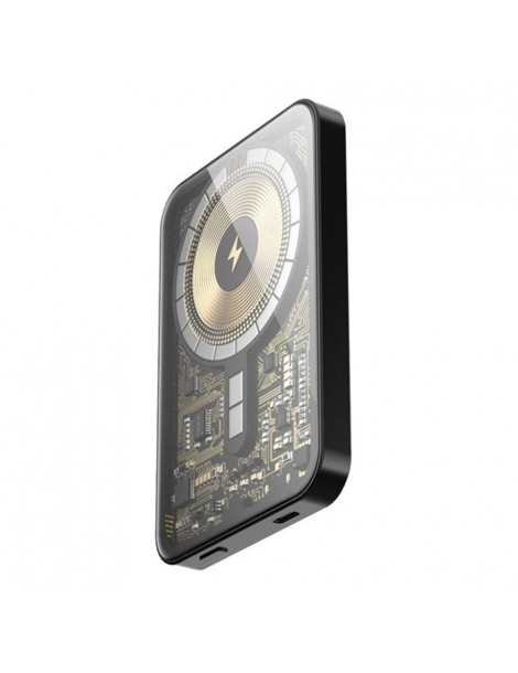 HINOVO MB1-5000xb Banca di potenza magnetica portatile senza fili 5000mAh stile Cyberpunk Online Outlet