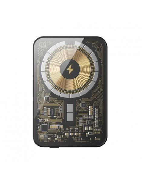 HINOVO MB1-5000xb Banca di potenza magnetica portatile senza fili 5000mAh stile Cyberpunk Online Outlet