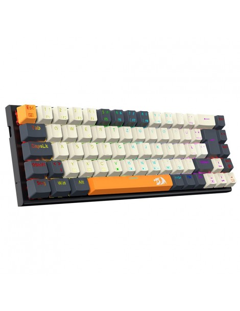 K633CGO-RGB Ryze Tastiera da gioco meccanica compatta a 68 tasti Layout tedesco Interruttore rosso retroilluminato RGB Comprane uno, ottenene uno gratis