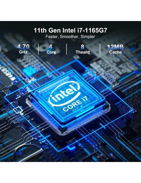 Intel NUC 11 Mini PC Intel Core i7-1165G7 Quad Core fino a 4 7 GHz 32GB DDR4 RAM 1TB SSD Latest stili