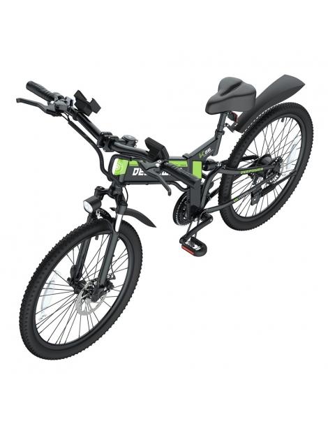 DEEPOWER K26 Bicicletta elettrica pieghevole pneumatici da 26 pollici motore da 48V 500W batteria da 12 8Ah Fino al 65% di sconto