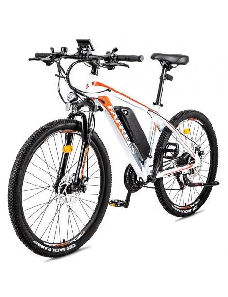FAFREES Bici elettrica da 26 pollici 250 W con batteria agli ioni di litio da 36 V 10 Ah SHIMANO 21 velocità-Bianco Solo un giorno rimasto