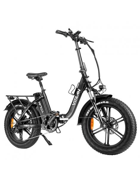 Vitilan U7 2.0 Bicicletta elettrica pieghevole ruote grasse da 20*4.0 pollici motore da 750W batteria 48V 20Ah - Nero Sconti questo mese