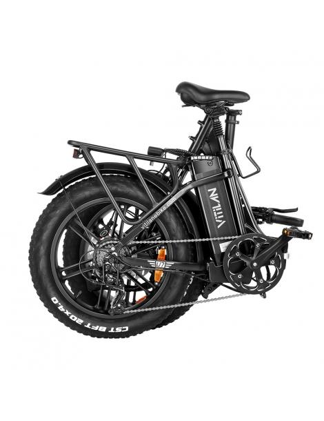 Vitilan U7 2.0 Bicicletta elettrica pieghevole ruote grasse da 20*4.0 pollici motore da 750W batteria 48V 20Ah - Nero Sconti questo mese